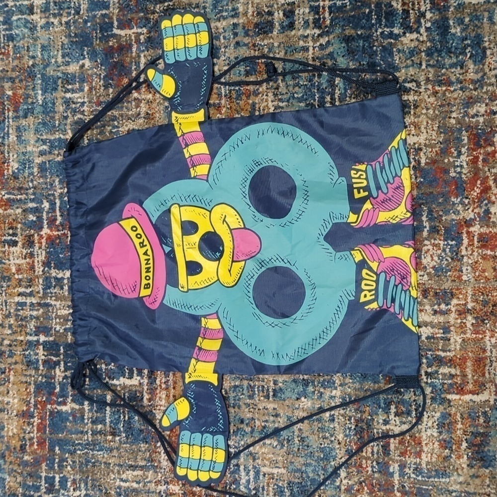 Bonnaroo Music and Arts Festival 2017 Drawstring Backpack Roofus Bag